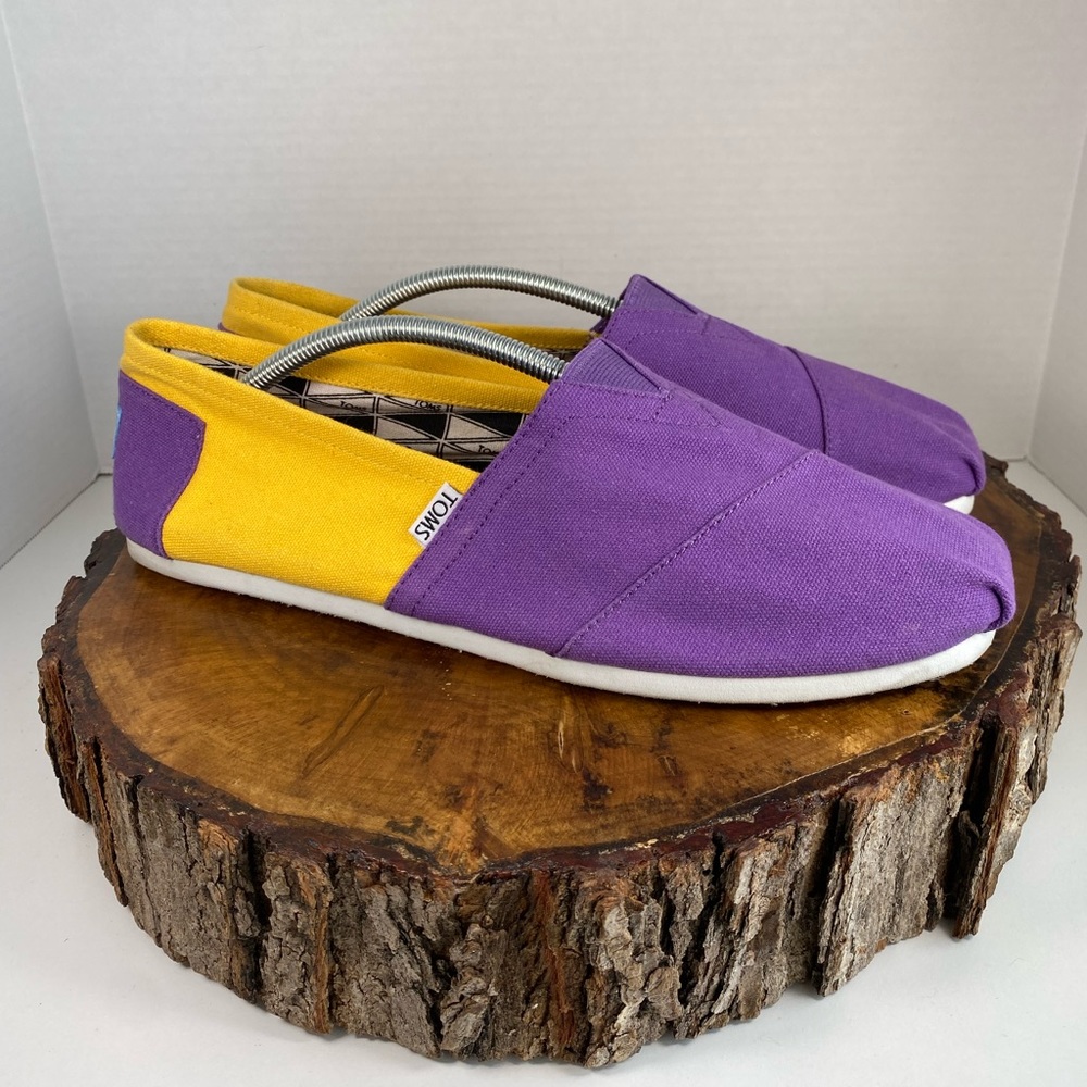 TOMS Alpargata Purple and Gold Heritage